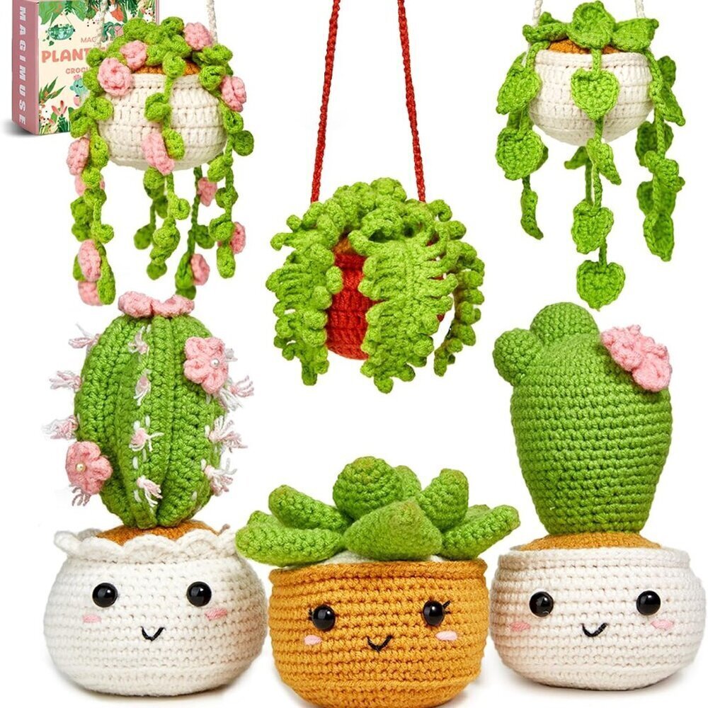 Crochet Kit for Beginners, Crochet Starter Kits, Amigurumi Craft Knitting